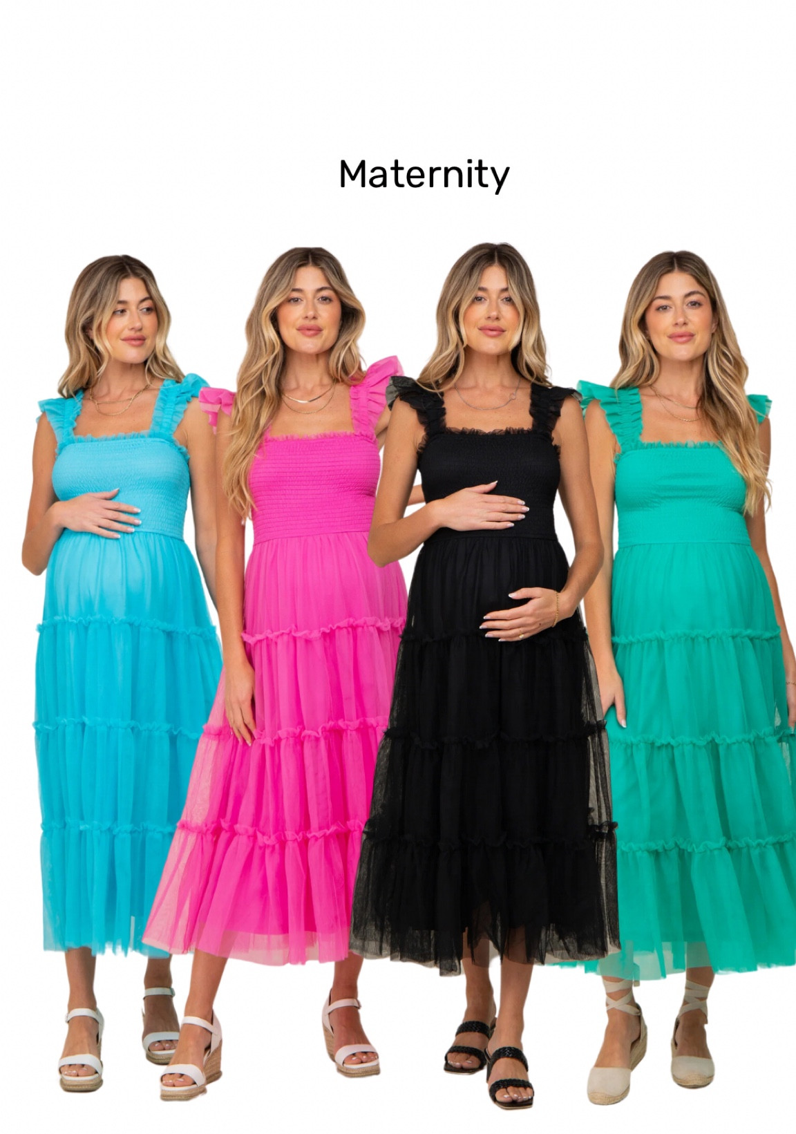 Fuchsia Maternity Dress