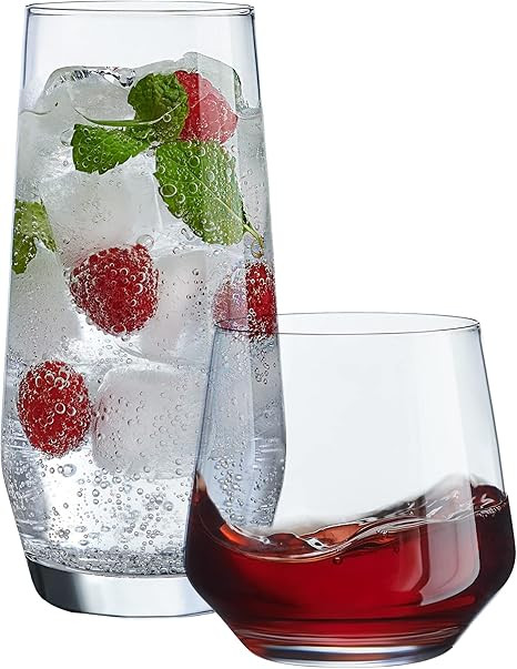 Drinking Glasses set of 8 - 4 Tall Sake Glass Cups & 4 Dof Sake Sets Kitchen Glasses, Sake Cups I... | Amazon (US)