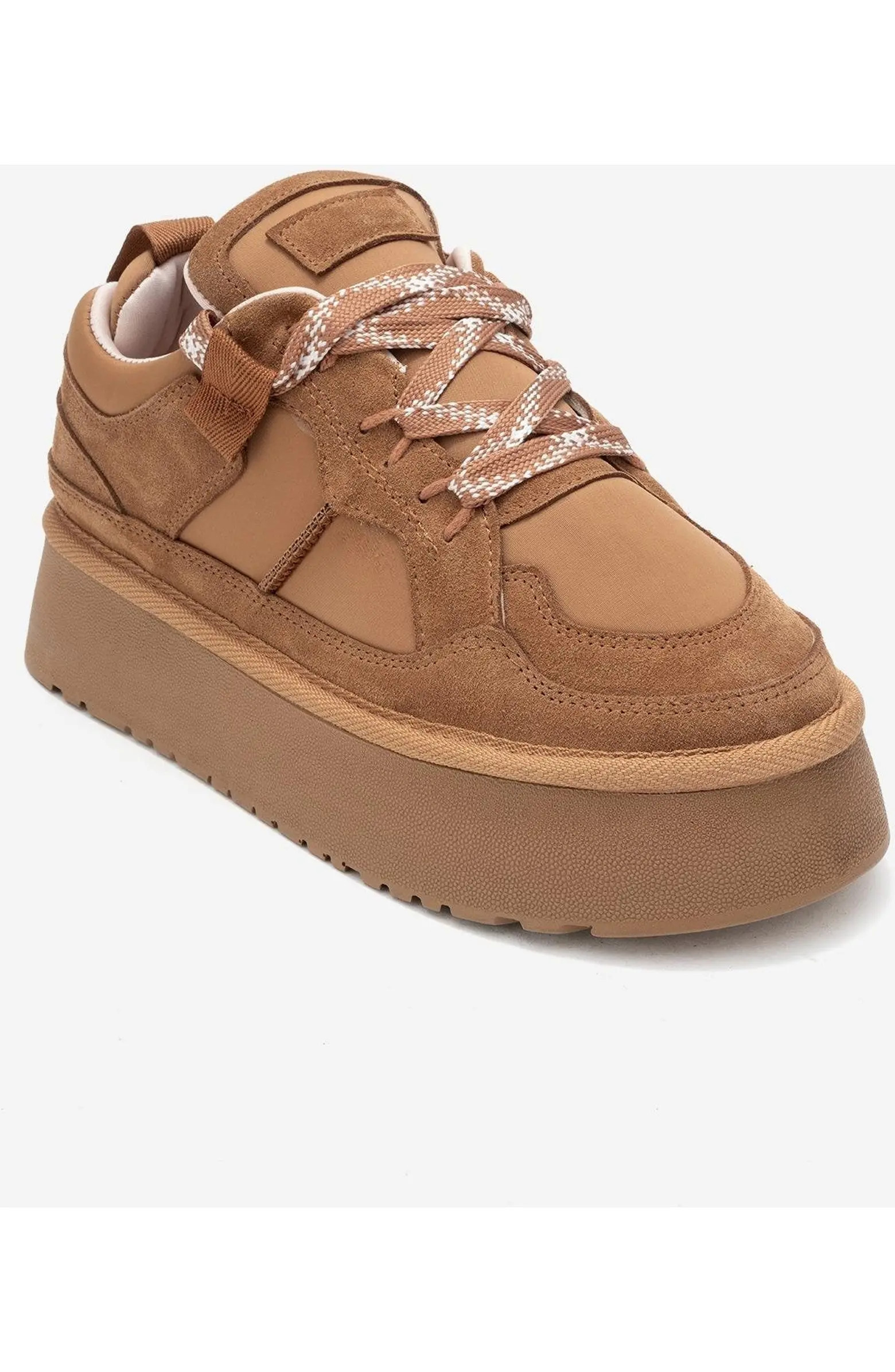 Riven Leather Platform Sneaker (Women) | Nordstrom