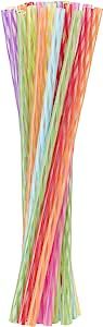 OGGI Set of 24 Twist Reusable Drinking Straws- Rainbow Straws, Reusable Straws Perfect for Preser... | Amazon (US)
