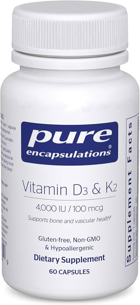 Pure Encapsulations Vitamin D3 & K2 - Bone & Vascular Health Support - Immune Function Support* -... | Amazon (US)