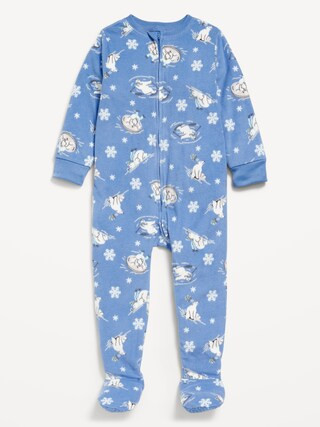 Printed Microfleece Footed Pajama One-Piece for Toddler &amp;amp; Baby | Old Navy (US)