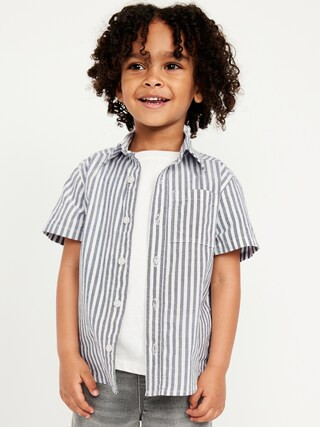 Printed Short-Sleeve Oxford Shirt for Toddler Boys | Old Navy (US)