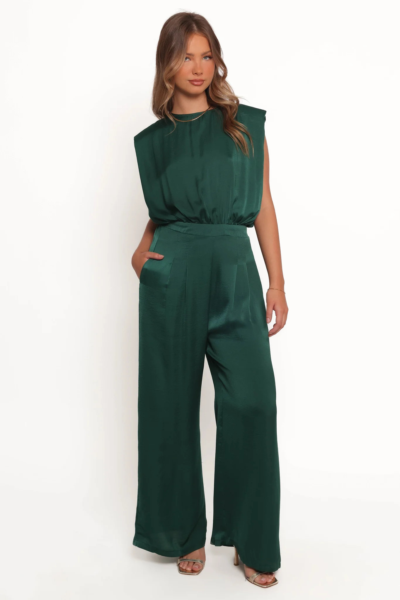 Rema Jumpsuit - Dark Green | Petal & Pup (US)