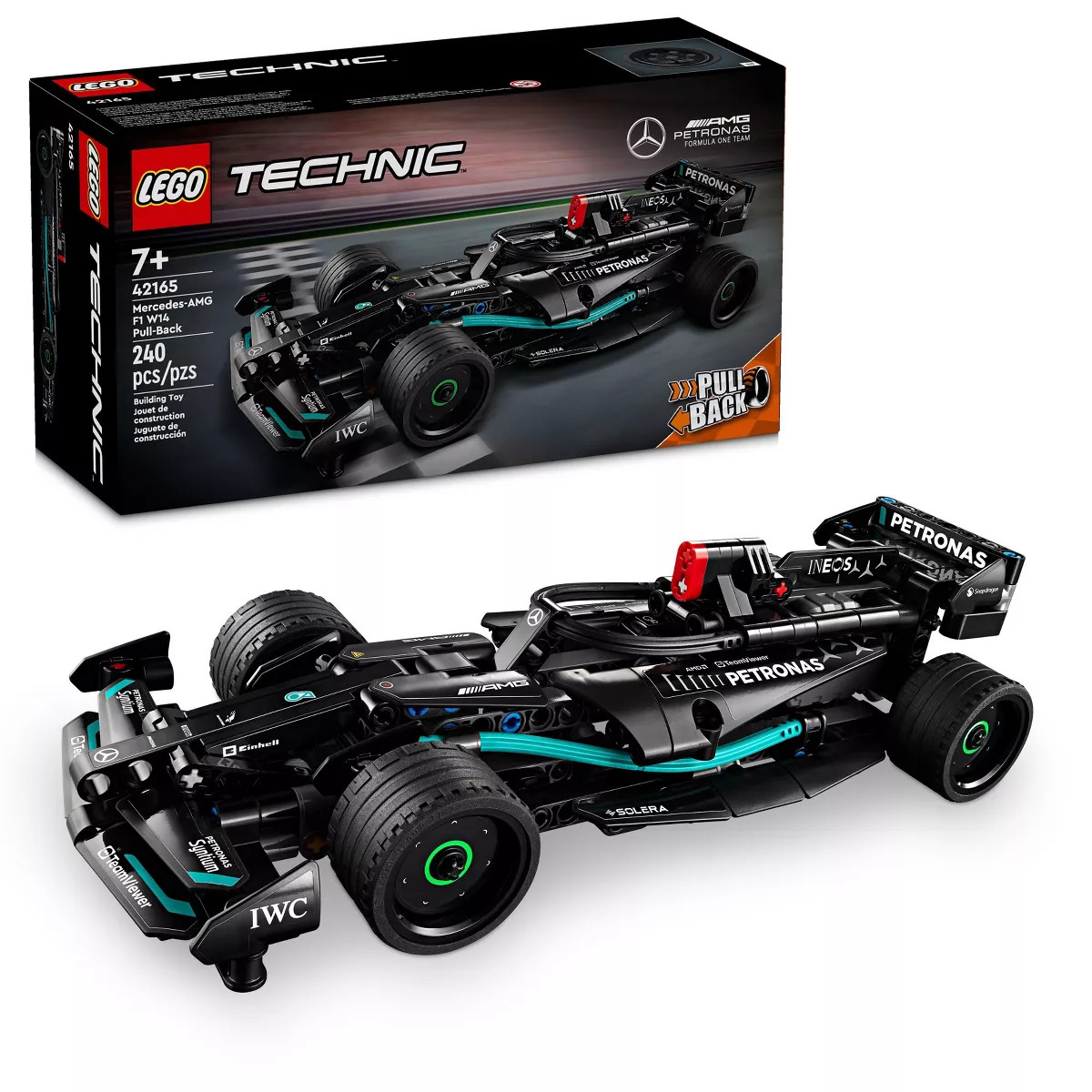LEGO Technic Mercedes-AMG F1 W14 E Performance Pull-Back Race Car Toy 42165 | Target