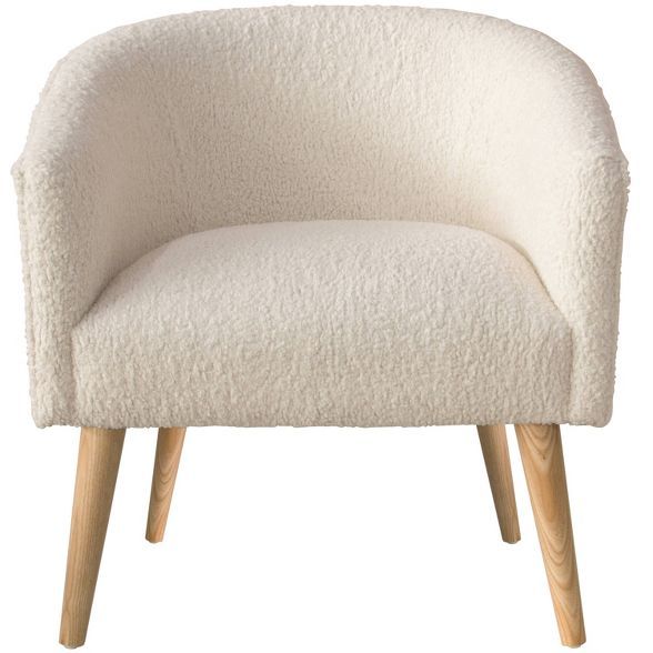 Deco Chair in Sheepskin Natural Cream - Skyline Furniture | Target