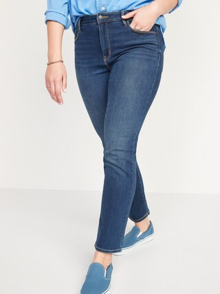 High-Waisted Power Slim Straight Jeans | Old Navy (US)