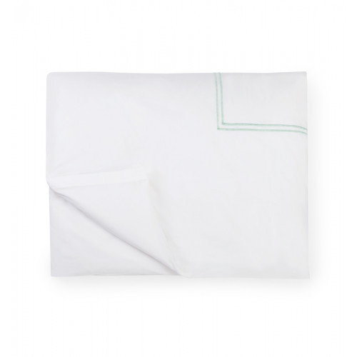 Sferra Grande Hotel Full/Queen Duvet Cover 88 x 92 White/Mist - WHITE/MIST | Gracious Style