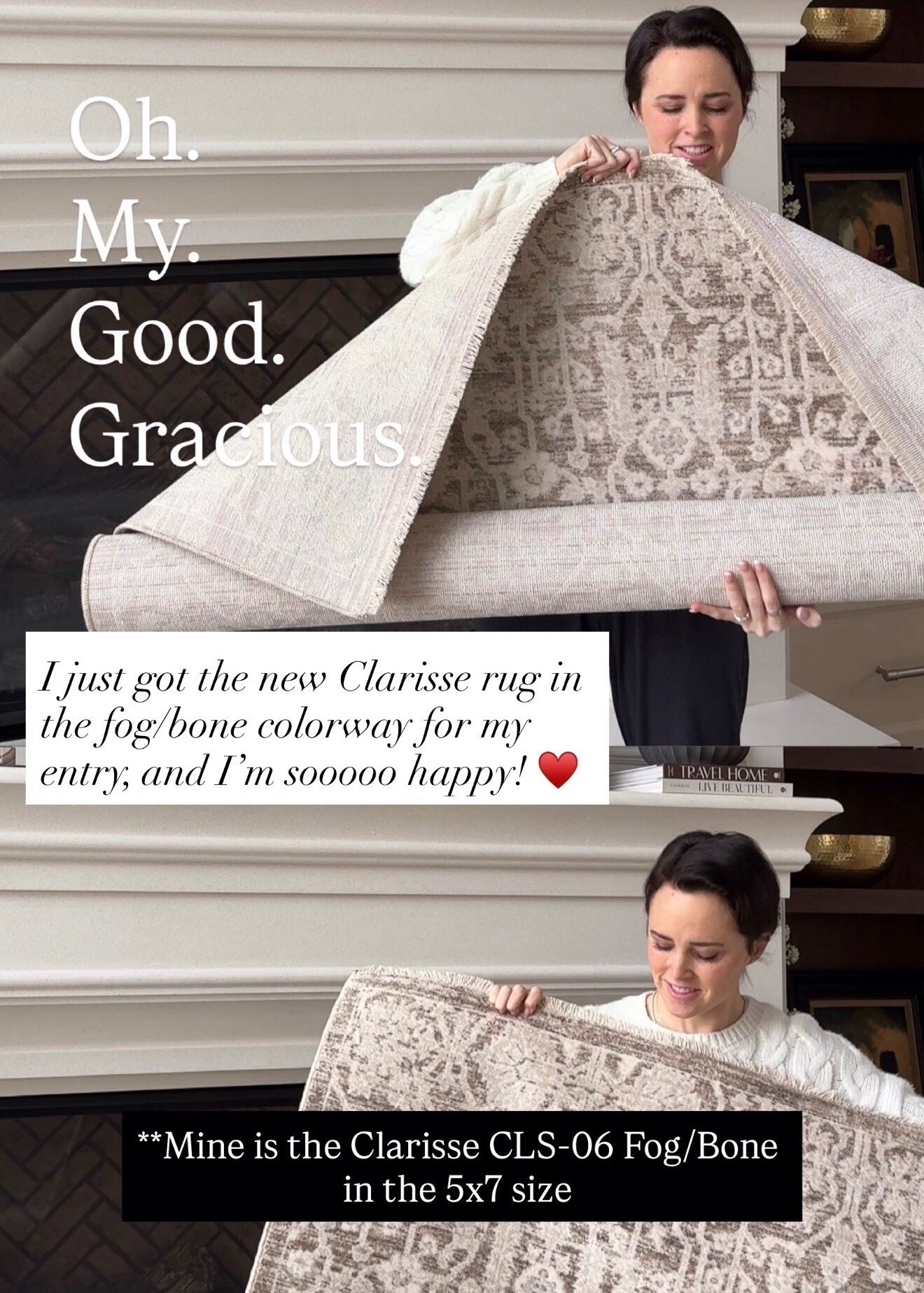 I’m in LOVE with my new @loloirugs  entry rug that I got from @wayfair 

I chose this exact rug, because when I saw it online, I knew it was a rug that would look beautiful practically anywhere — and the neutral color palette and classic design work perfectly with my entryway, and give a timeless look I love!

This rug is so soft, the pattern is pure perfection, and the low soft pile, easy-to-clean polyester was built for high-traffic areas: exactly what my entry needed!

That and it just felt perfect for transitioning to Spring. 🤍 
Mine is the Clarisse CLS-06 Fog/Bone

I’ve linked MORE @loloirugs I’m loving lately as well! 

#wayfair #loloirugs #newrug 

#LTKOver40 #LTKHome #LTKdayinmylife