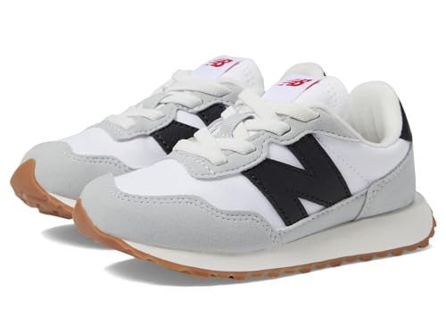 New Balance Kids 237 Bungee Sneaker, WHITE/BLACK, 2.5 W Little Kid (4-8 Years) | Amazon (US)