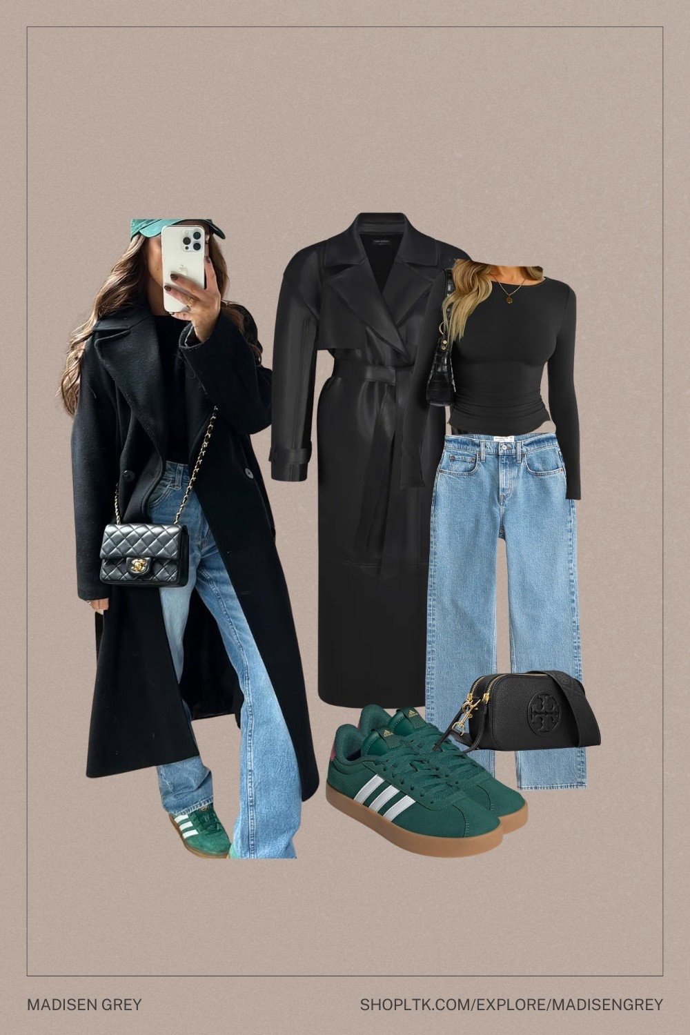 Super simple layering outfit perfect for exploring the city! Adidas sneakers make walking easy and pairing a trench coat with a casual longsleeve and jeans dresses the look right up making it look like you really made an effort! 

#LTKootd #LTKTravel