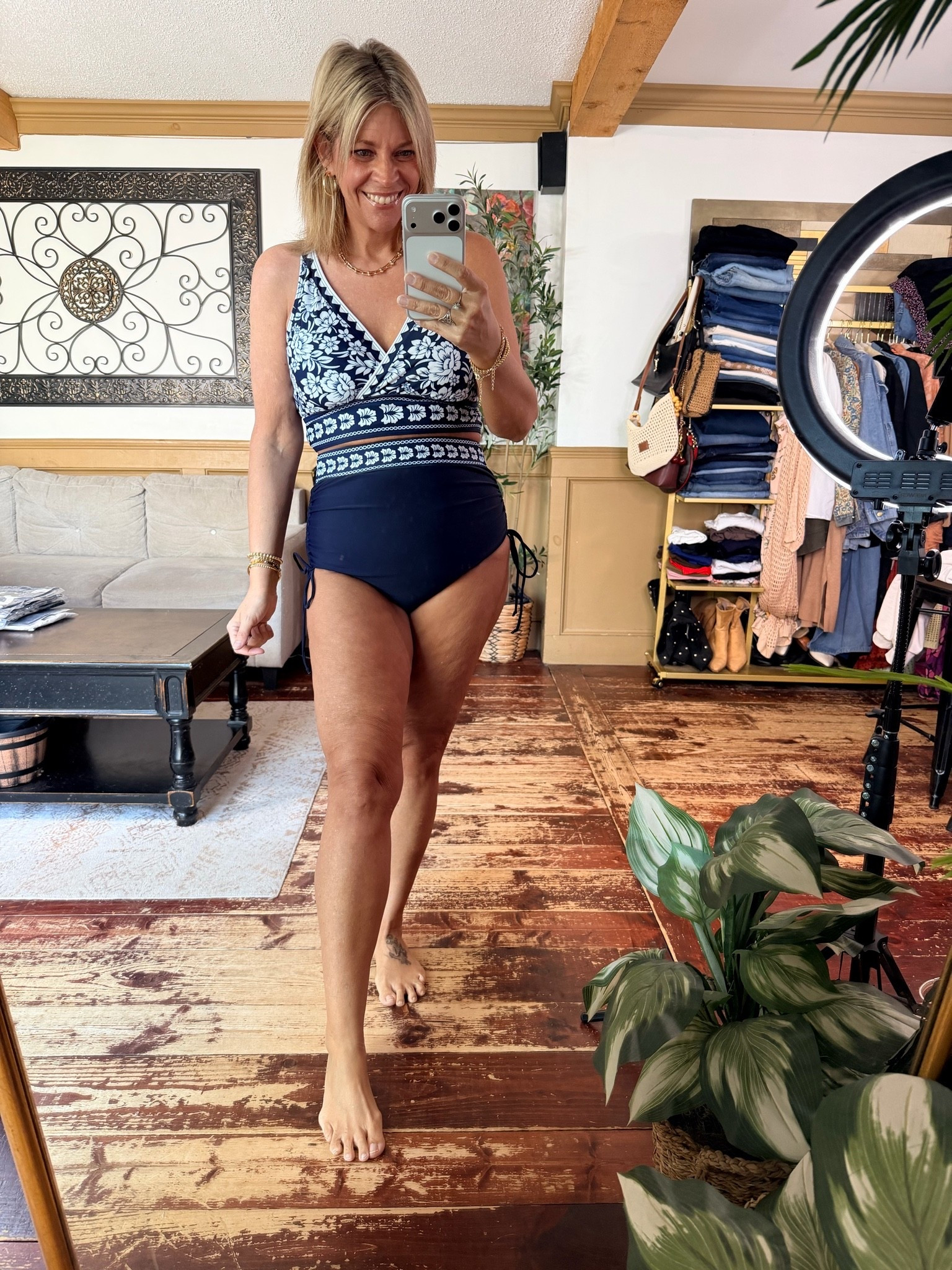 Two piece swim separates- size 12 in top and 10 in bottoms

#LTKSwim #LTKMidsize #LTKOver40