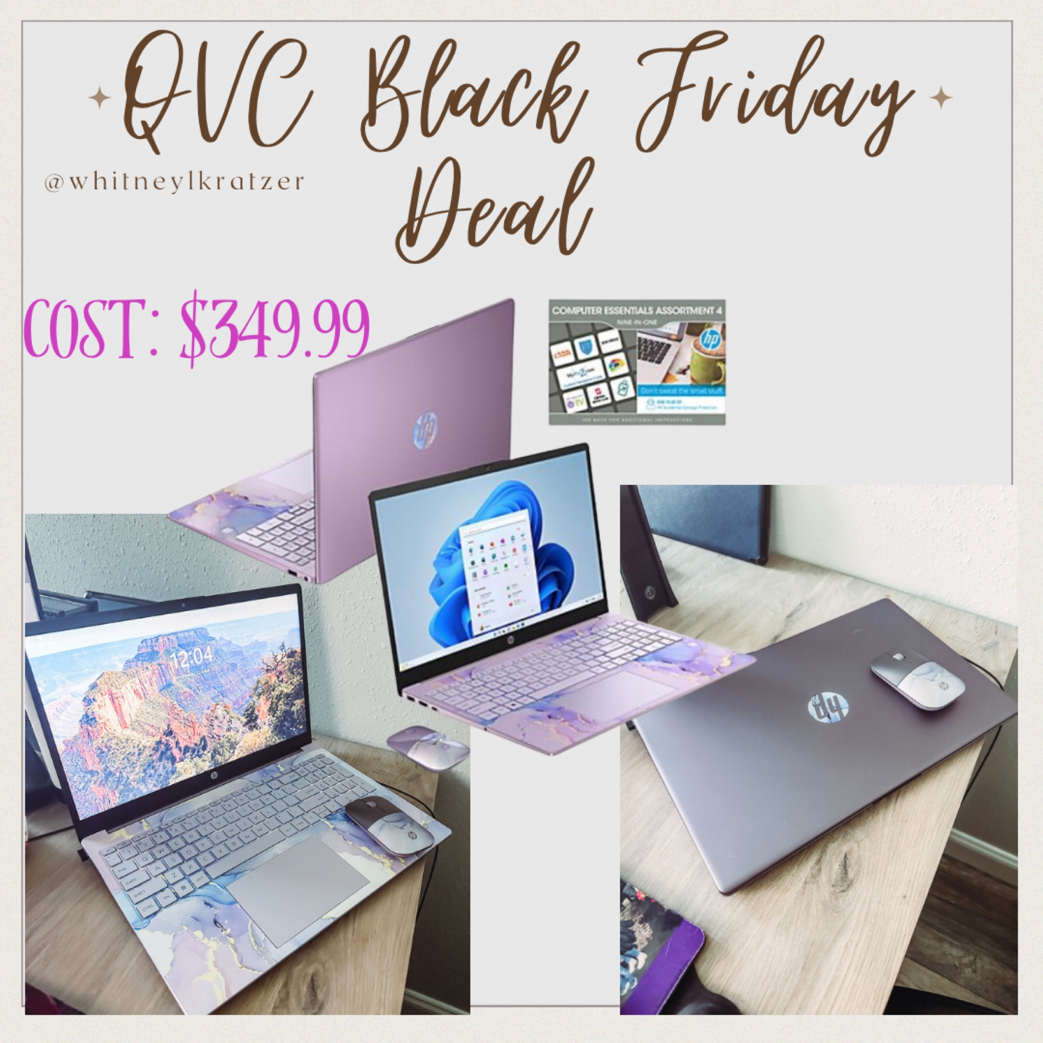 QVC Black Friday Deal!! 
HP 15″ Laptop Intel 4GB RAM 128GB SSD with Microsoft 365 in Choice of Touch or Non-Touch

#LTKGiftGuide #LTKHoliday #LTKHolidaySale