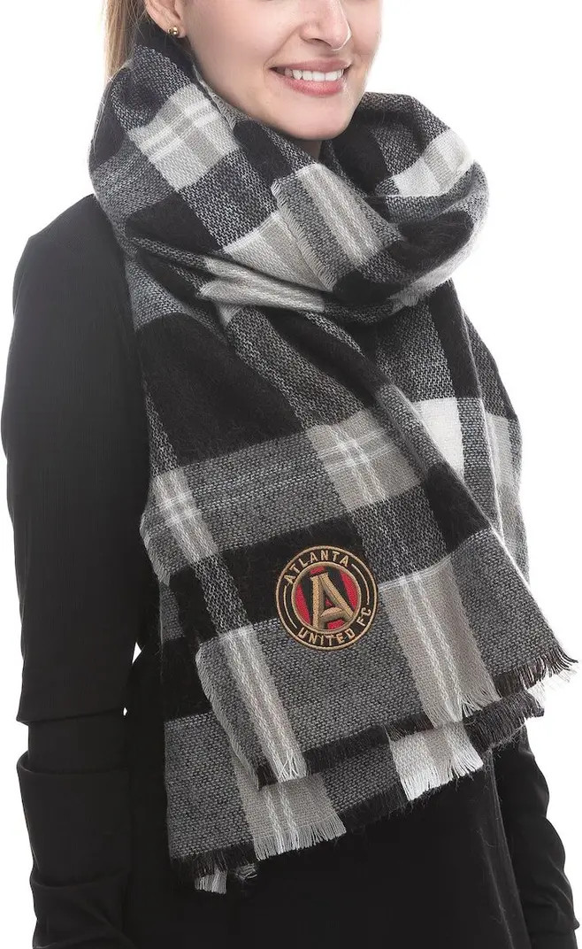 ZOOZATZ Women's ZooZatz Black Atlanta United FC Blanket Scarf | Nordstrom | Nordstrom