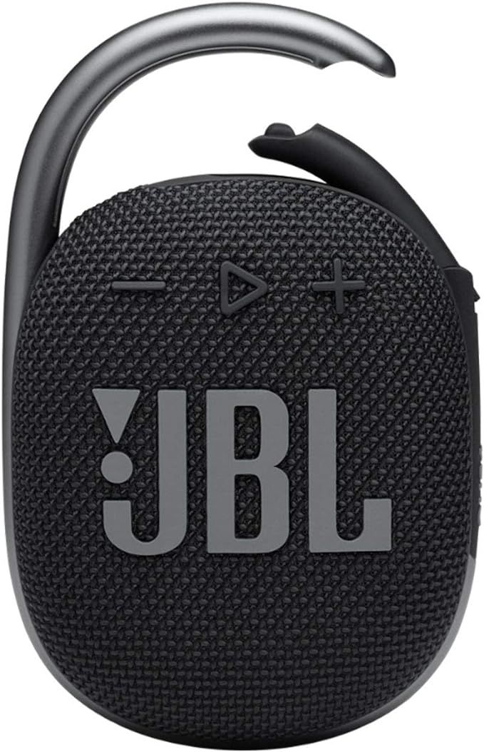 JBL Clip 4 Portable Wireless Bluetooth Waterproof/Dustproof Speaker - Black (Renewed) | Amazon (US)