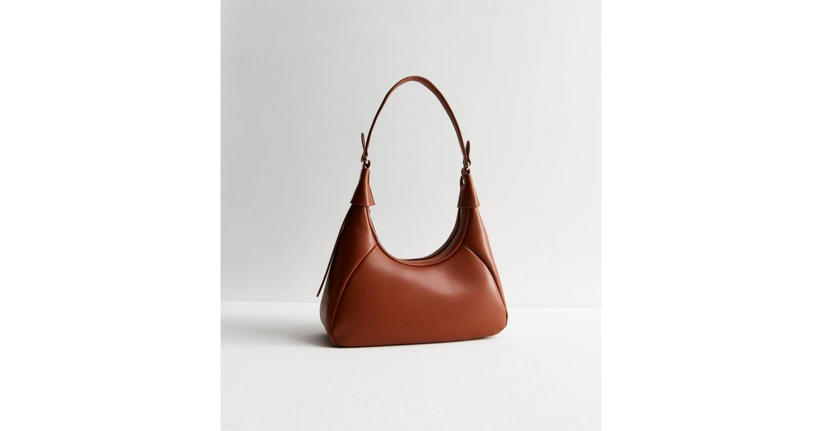 Tan Leather-Look Mini Shoulder Bag | New Look | New Look (UK)