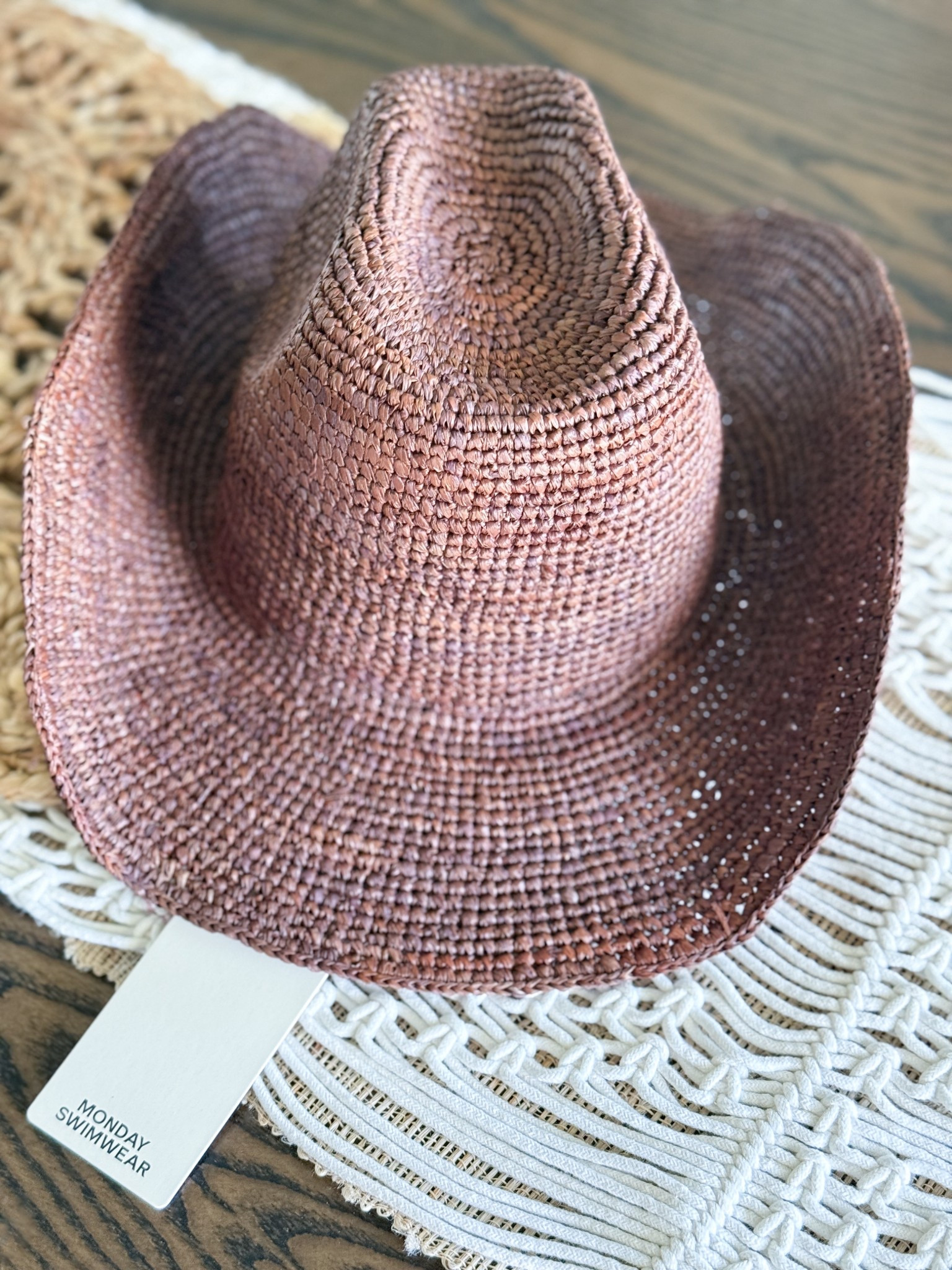 New favorite hat just dropped (literally, straight into my beach bag). This one from Monday Swimwear nails it: soft woven texture, warm sun-washed brown, & the easiest way to add a little coastal cowgirl to any outfit. Lightweight and packable but still structured. You’ll wear it more than you think. Also comes in other color ways.

monday swimwear hat - woven cowgirl hat - summer raffia hat - beach cowboy hat - boho summer style - resort ready accessory - lightweight summer hat - stylish sun hat - wide brim cowboy hat - brown raffia hat - trendy summer hat - travel friendly hat - coastal cowgirl vibes - chic summer accessory - woven summer hat

#LTKU #LTKStyleTip #LTKSwim