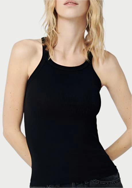 Ribbed Tank Black / L | WEST2WESTPORT