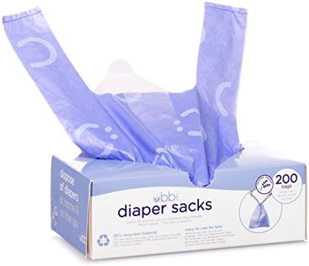 Ubbi Disposable Diaper Sacks, Lavender Scented, Easy-To-Tie Tabs, Diaper Disposal or Pet Waste Ba... | Amazon (US)