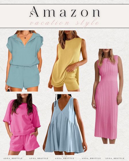 Summer fashion, summer dress, vacation dress, matching set, fitted dress, pink dress, blue dress

#LTKfindsunder100 #LTKfindsunder50