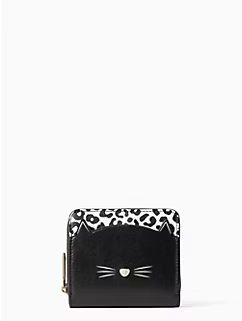 meow cat small zip around wallet | Kate Spade Outlet