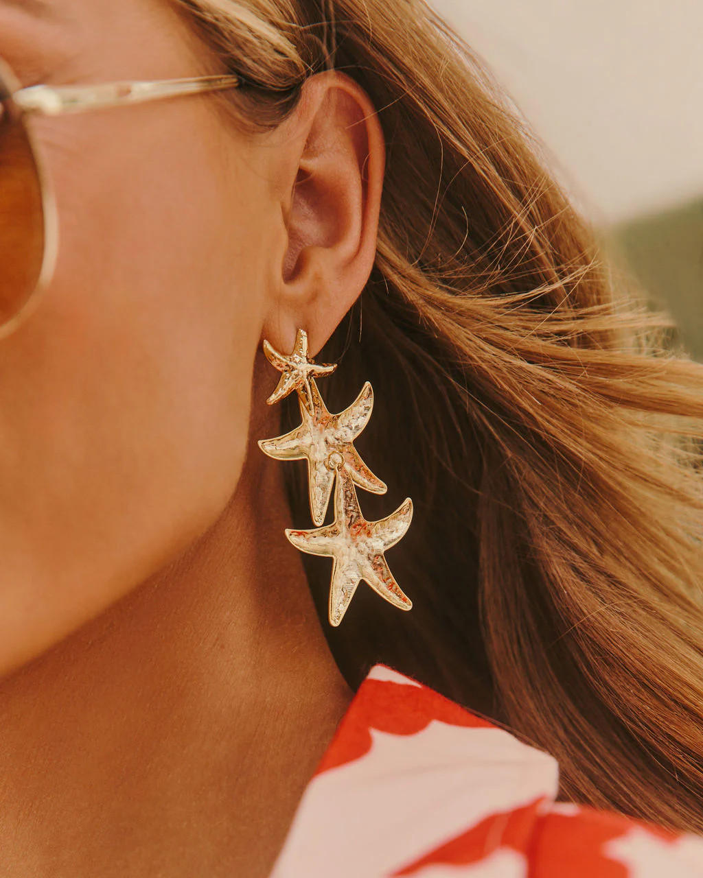 Sandbar Tiered Starfish Earrings | VICI
