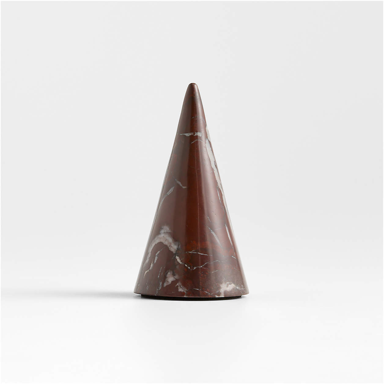 Red Solid Marble Holiday Tree Small 5" + Reviews | Crate & Barrel | Crate & Barrel