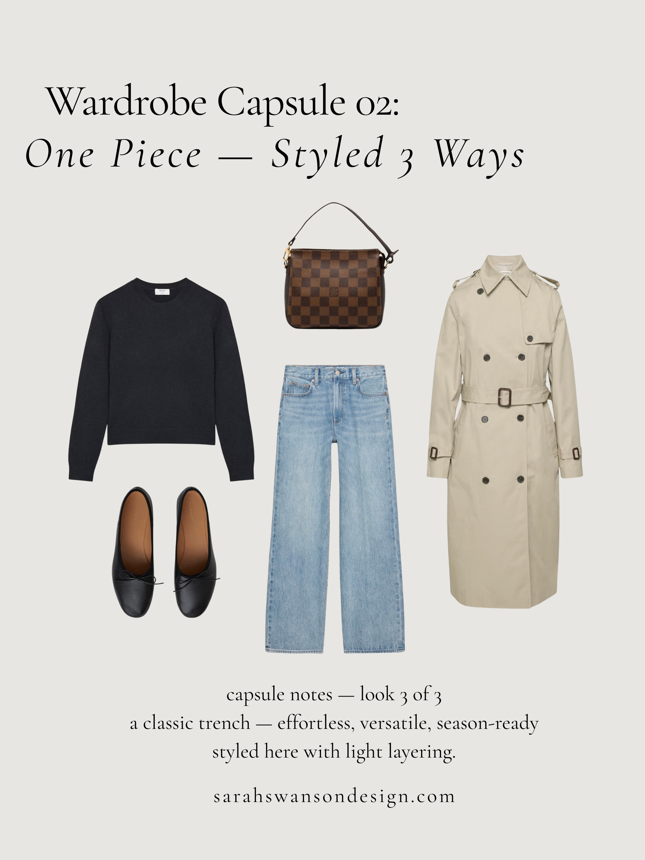 Capsule 02 — Classic Trench 

A timeless trench layered with subtle intention, showcasing how one piece transitions seamlessly through the season. Grounded in simplicity and everyday refinement, this edit highlights the quiet strength of a well-chosen foundation. Versatile, polished, and adaptable, it’s designed for real life — styled to move with you. 

 #LTKootd #LTKSeasonal #LTKOver40