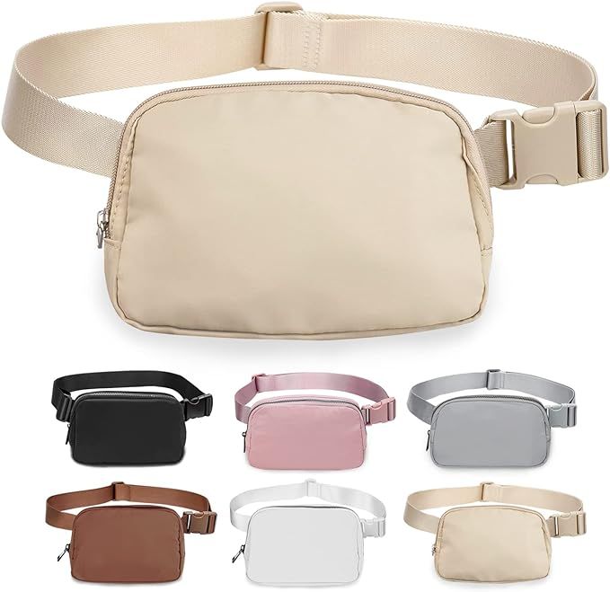 Belt Bag for Women Fanny Pack Dupes, Bomvabe Fashion Crossbody Lulu Waist Pack Lemen Bag with Adj... | Amazon (CA)