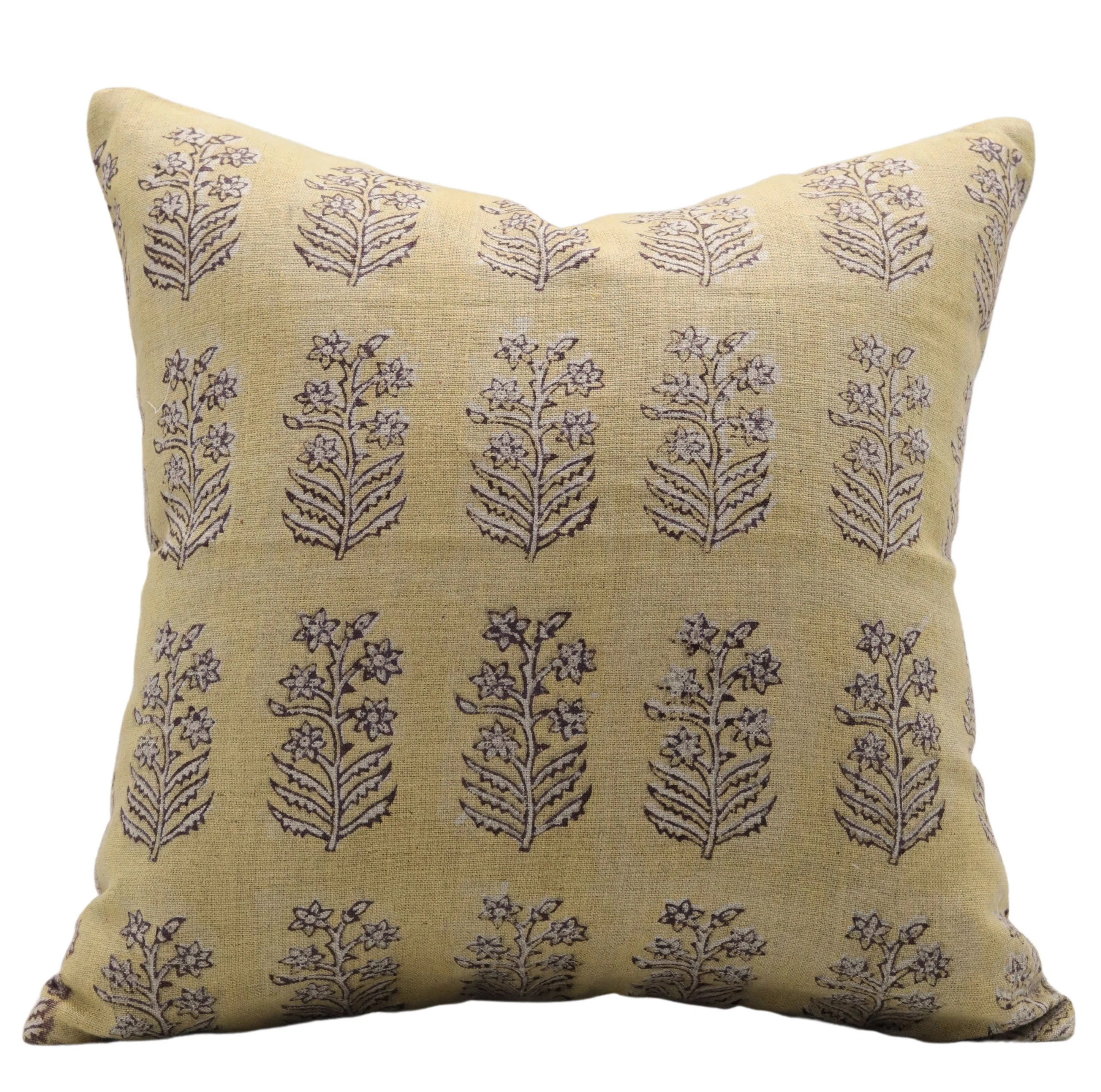 Floral Linen Indoor/Outdoor Pillow Cover | Wayfair North America