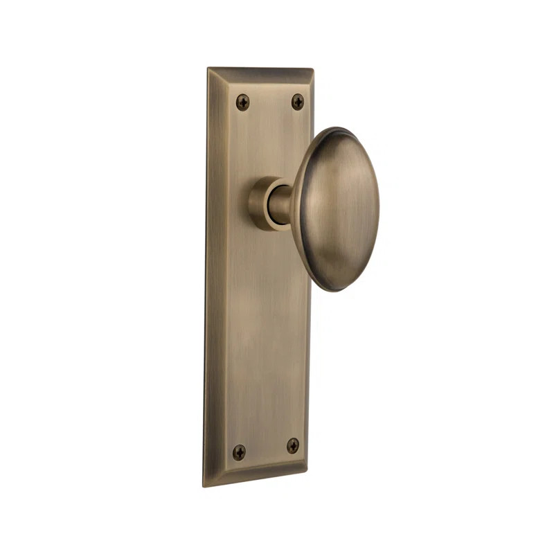 New York Plate with Homestead Door Knob | Wayfair North America