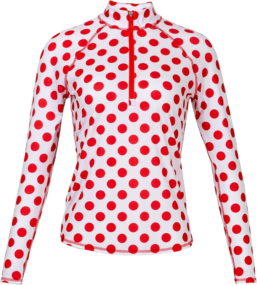 Jofit Apparel Women's Athletic Clothing UV Mock for Golf, Workout, and Casual Wear - Dotted Lipst... | Amazon (US)