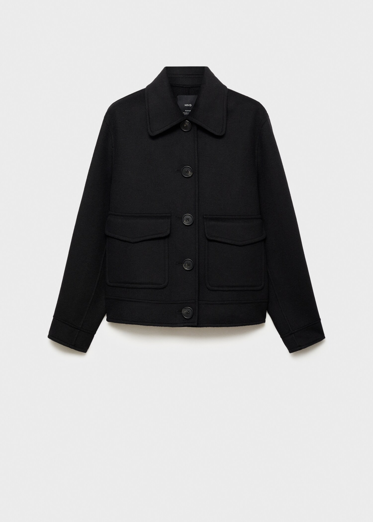 Wool-blend jacket with pockets | MANGO (UK)