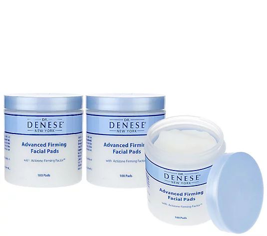 Dr. Denese Set of Three 100-count Firming Facial Pads | QVC