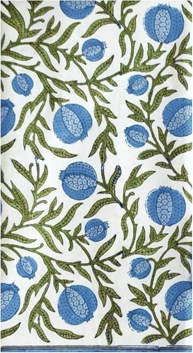 Stxy's 3ply Pomegranate Napkins (45ct) (Bleed-Free & Non-Toxic Ink) green blue and white disposab... | Amazon (US)