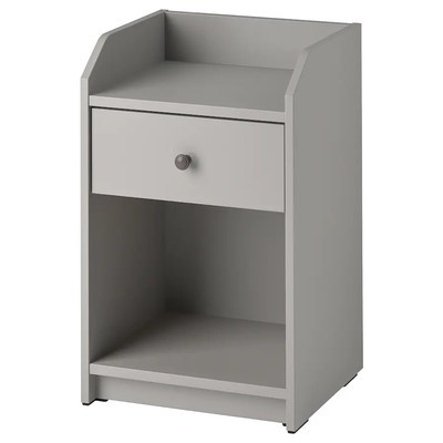 Brand New IKEA HAUGA Nightstand in Gray, 15 5/8x14 " , 404.889.61  | eBay | eBay US