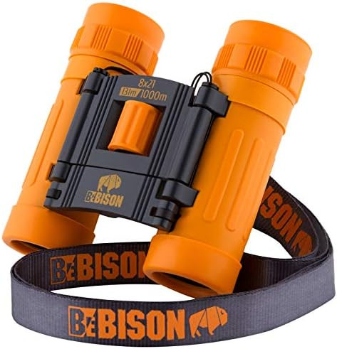 BeBison Binoculars for Kids and Adults - 8x21 High Resolution Real Optics - Compact Folding Shock... | Amazon (US)