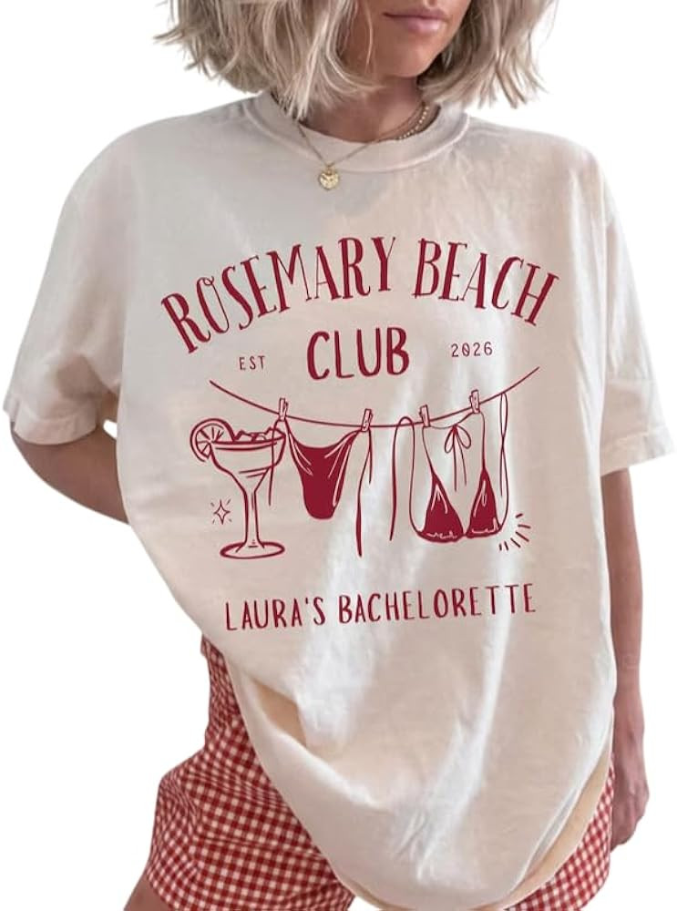Rosemary Beach Florida Bachelorette Shirt Multi | Amazon (US)