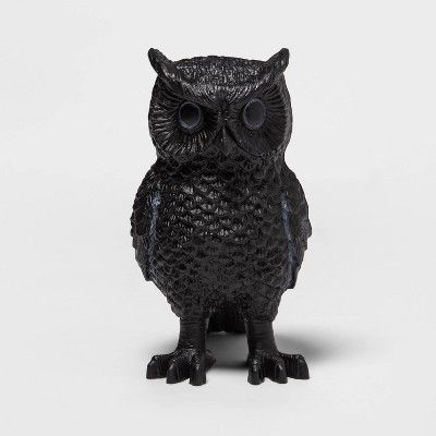 Owl Matte Black Halloween Decorative Sculpture - Hyde &#38; EEK! Boutique&#8482; | Target