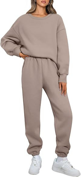 Amazon.com: AUTOMET Womens 2 Piece Outfits Oversized Sweatsuit Fall Fashion 2023 Track Suits Matc... | Amazon (US)