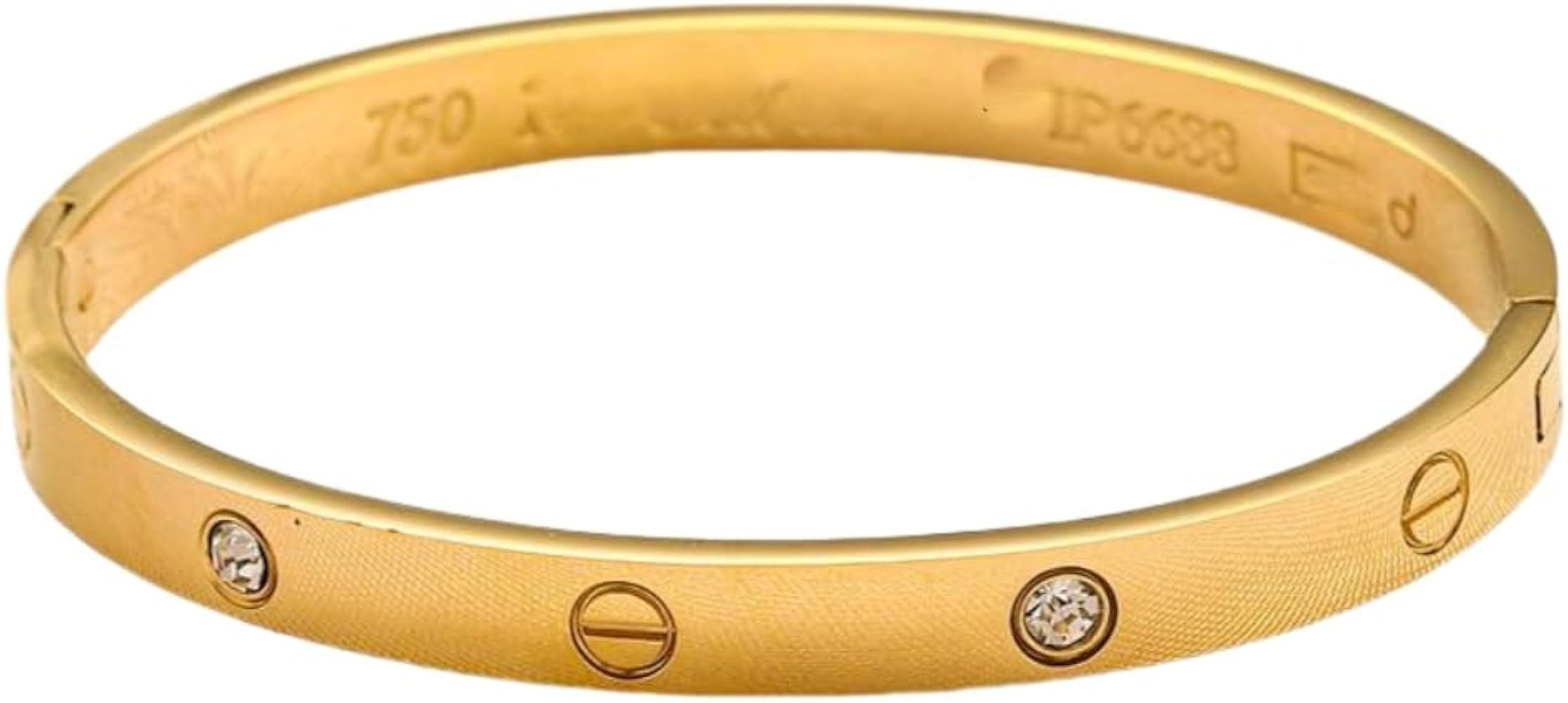Gold Bracelets for Women Friendship Love Bangle Bracelets Cubic Zirconia Stainless Steel Bracelet... | Amazon (US)