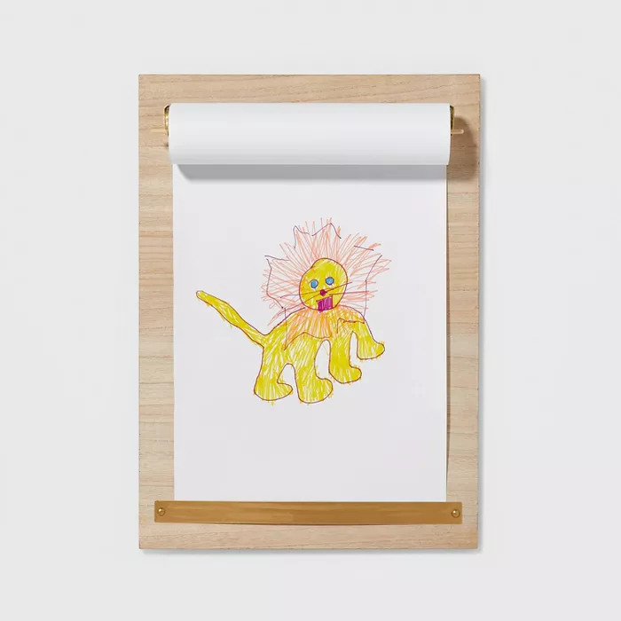 Rectangular Message Board with Paper Roll Brown - Pillowfort™ | Target