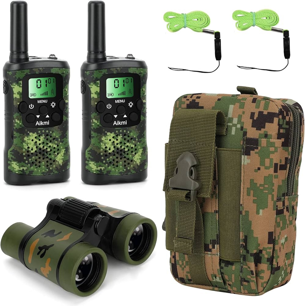 Walkie Talkies for Kids Toys Boys Aged 5+ Outdoor 2 Way Radio 22 Channel 3 Miles Range Camp Hunt ... | Amazon (US)