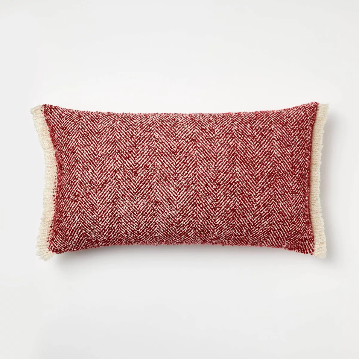 Herringbone with Frayed Edges Throw Pillow - Threshold™ designed with Studio McGee | Target