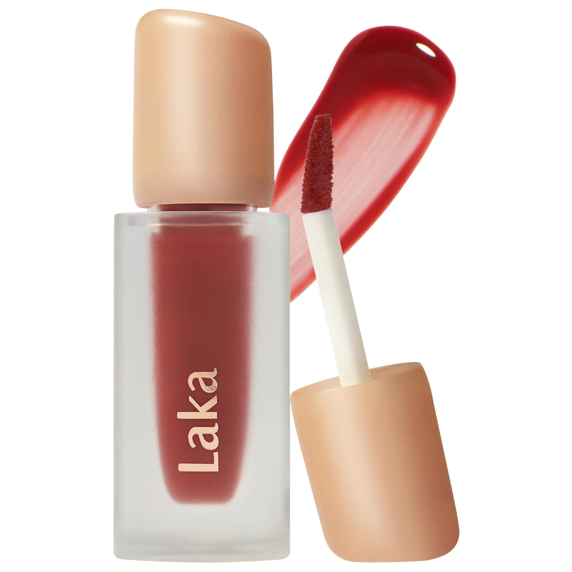 Laka Fruity Glam Tint Hydrating Long-lasting Lip Stain 104 Cherry 0.15 oz/4.5 mL | Sephora (US)