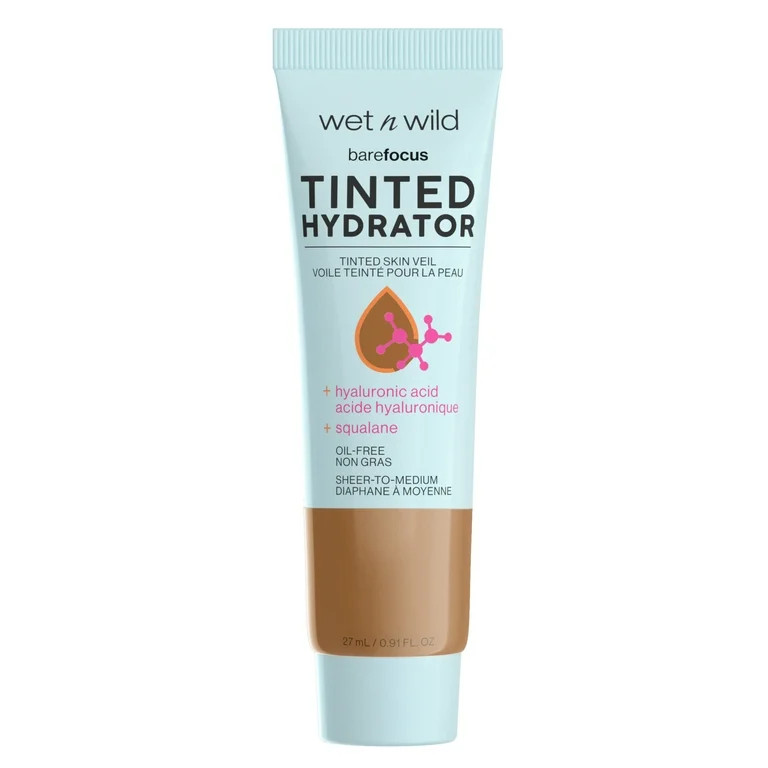 wet n wild Bare Focus Tinted Hydrator, Tinted Moisturizer, Dewy, Deep, 0.91 fl oz - Walmart.com | Walmart (US)