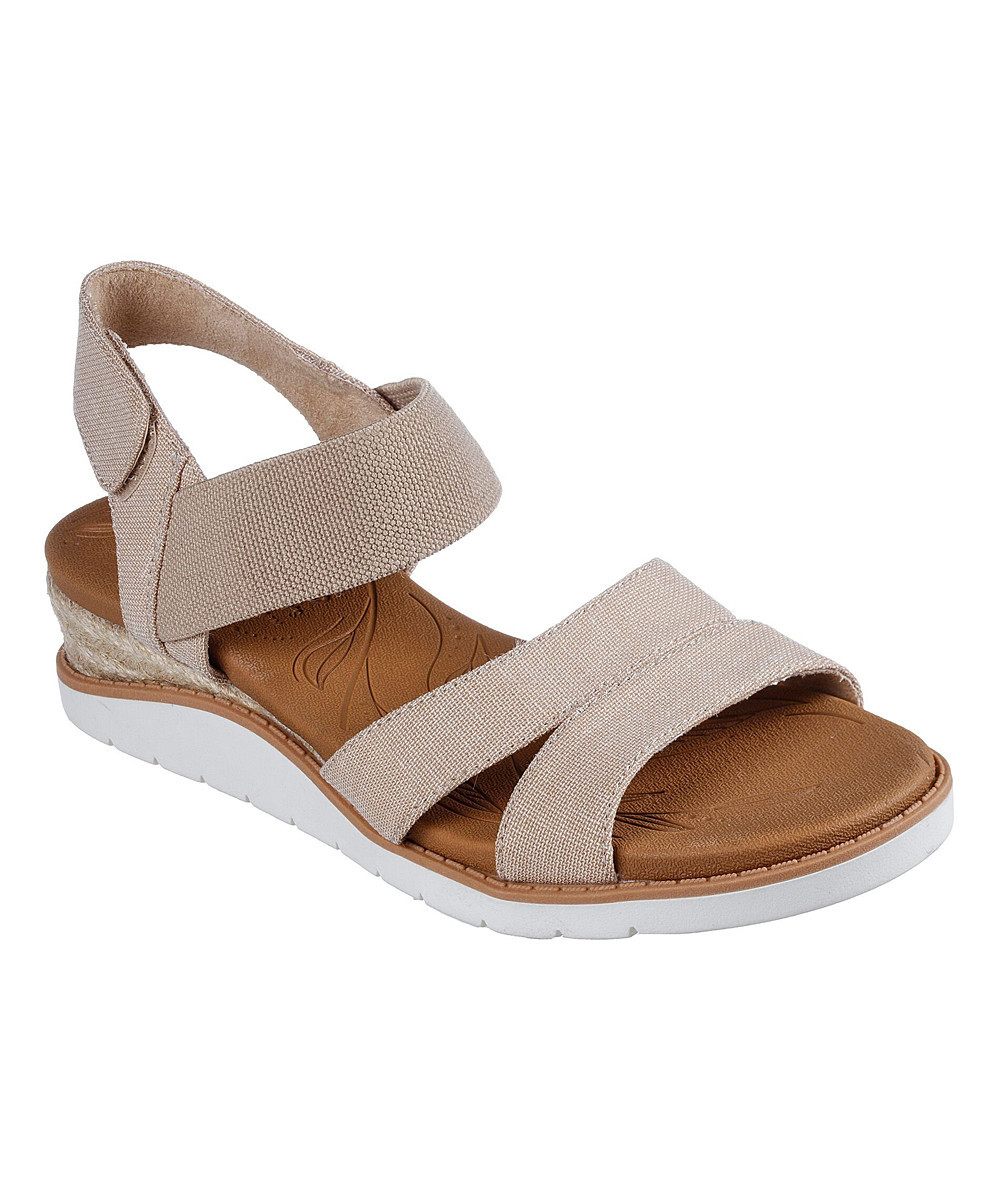 BOBS from Skechers Women's Sandals NAT - Natural Beach Kiss Bottle Notes Sandal - Women | Zulily