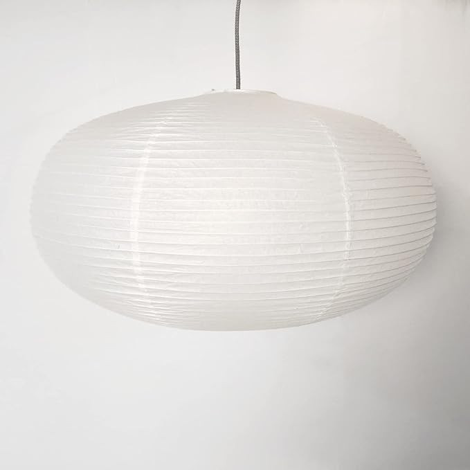 large White Oblate Pendant Lamp Shade 55.5cm(21.85in) Chinses lantern Home Decor Paper Ceiling La... | Amazon (US)