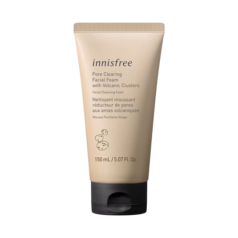 Innisfree Pore Clearing Facial Foam with Volcanic Clusters Face Cleanser, 5.07 Fl Oz (Pack of 1) | Amazon (US)