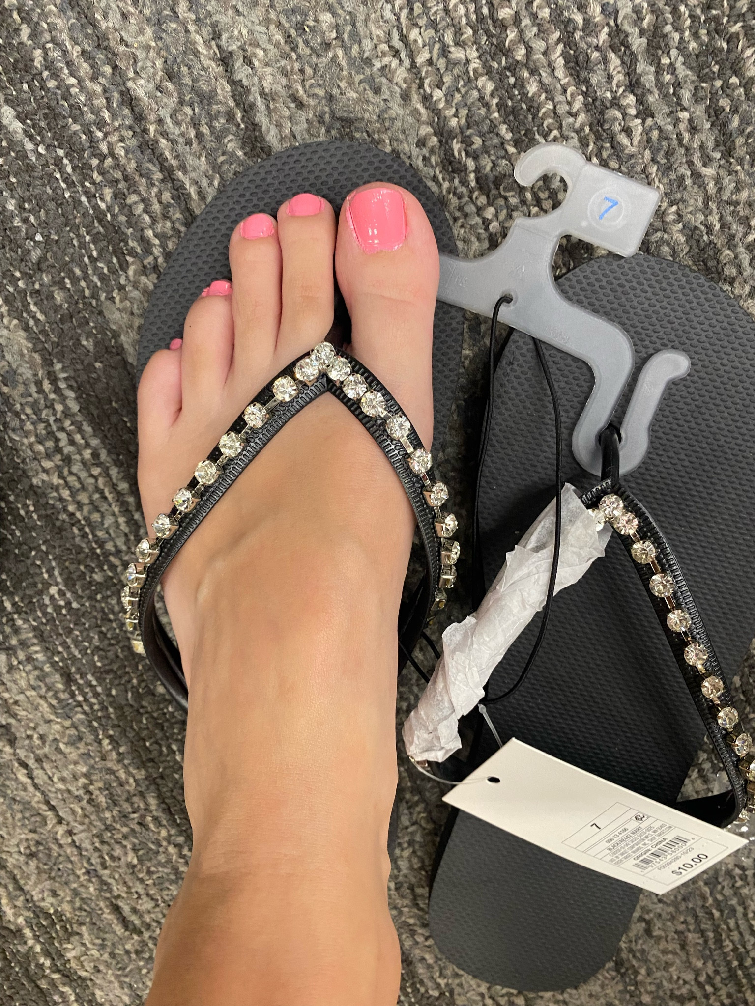 Beaded flip flops only $10 at Target!! Target shoes Target flip flops Target sandals 